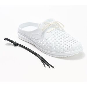 Barbara King Women's Shoes Sz M Sole Steppers Vintage White Melange A655672